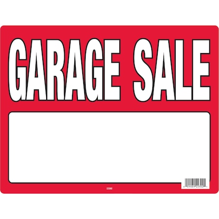 Hy-Ko Garage Sale Sign With Stake Sign 13" x 21.5", 3PK A22302